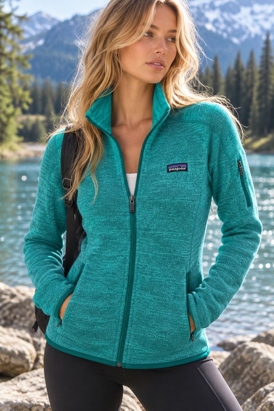 Patagonia Womens Better Sweater Jacket XS Teal Light Aquarium Full Zip Gorpcore